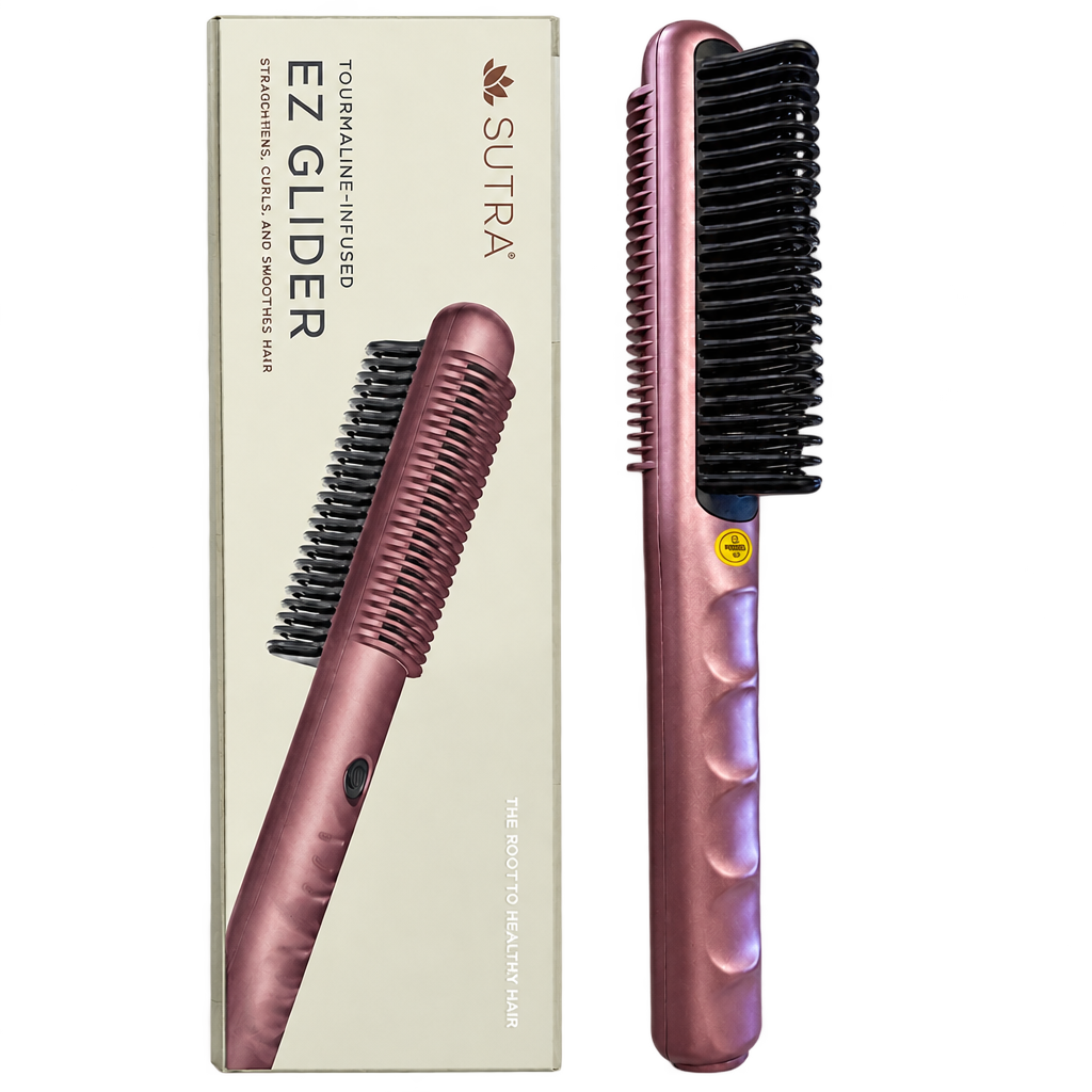 Tourmaline-Infused EZ Glider Brush - Rose Gold