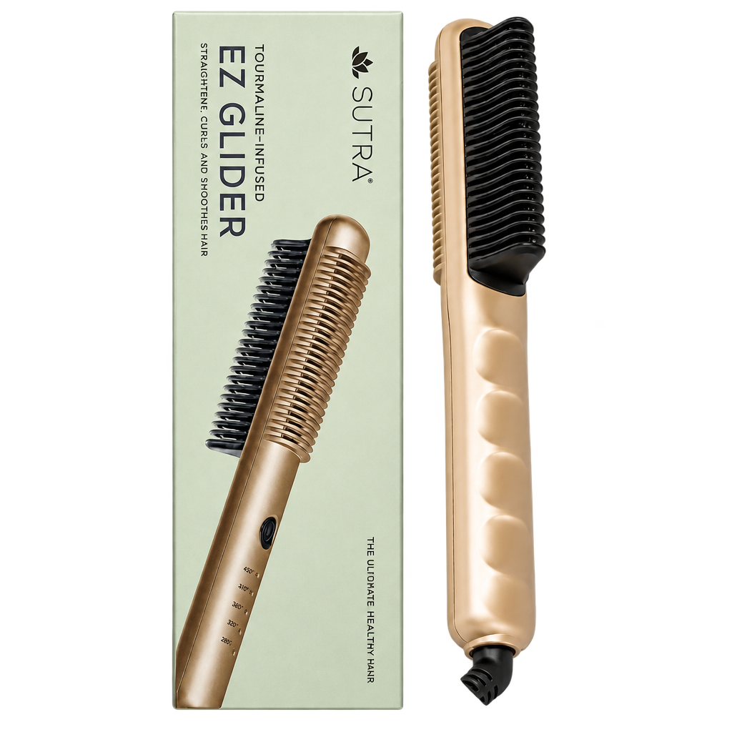 Tourmaline-Infused EZ Glider Brush - Champagne