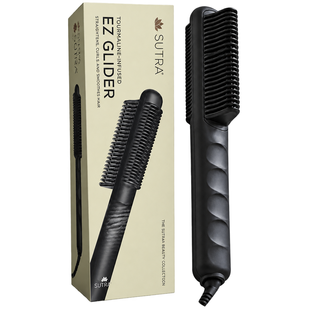 Tourmaline-Infused EZ Glider Brush - Black